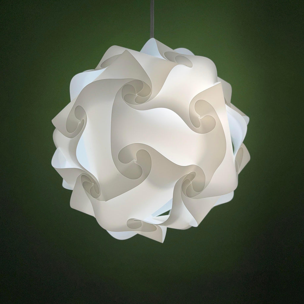 White Color Changing Ball Linked Vinyl Lamp